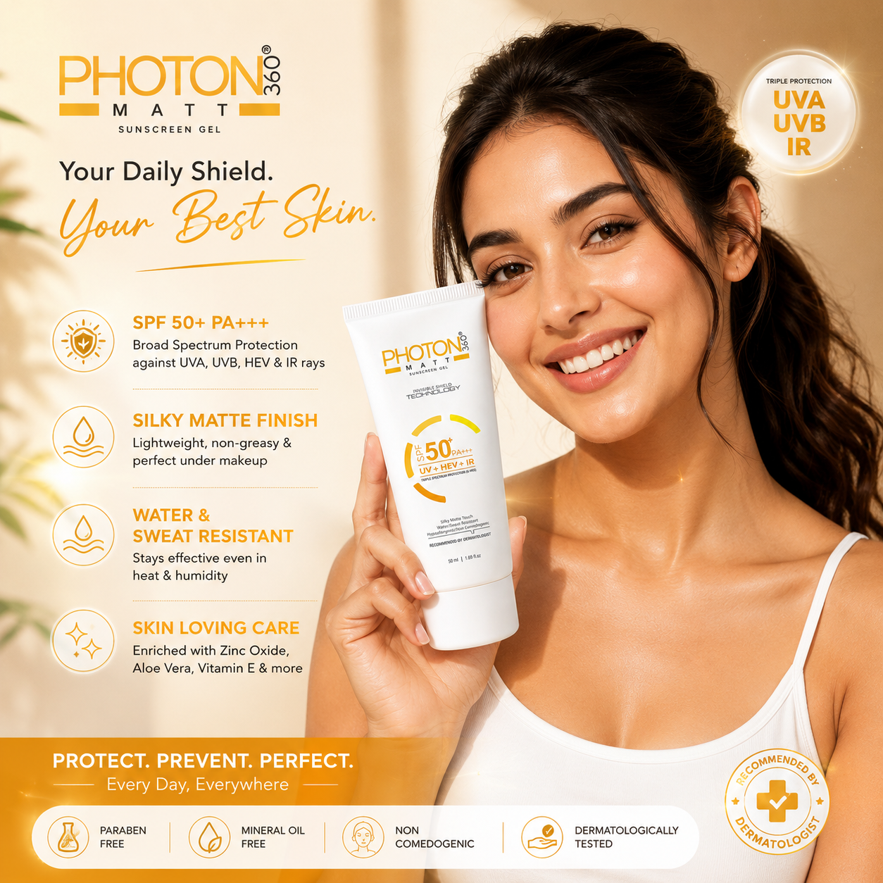 Photon 360 Matt Sunscreen Gel SPF 50+ PA+++