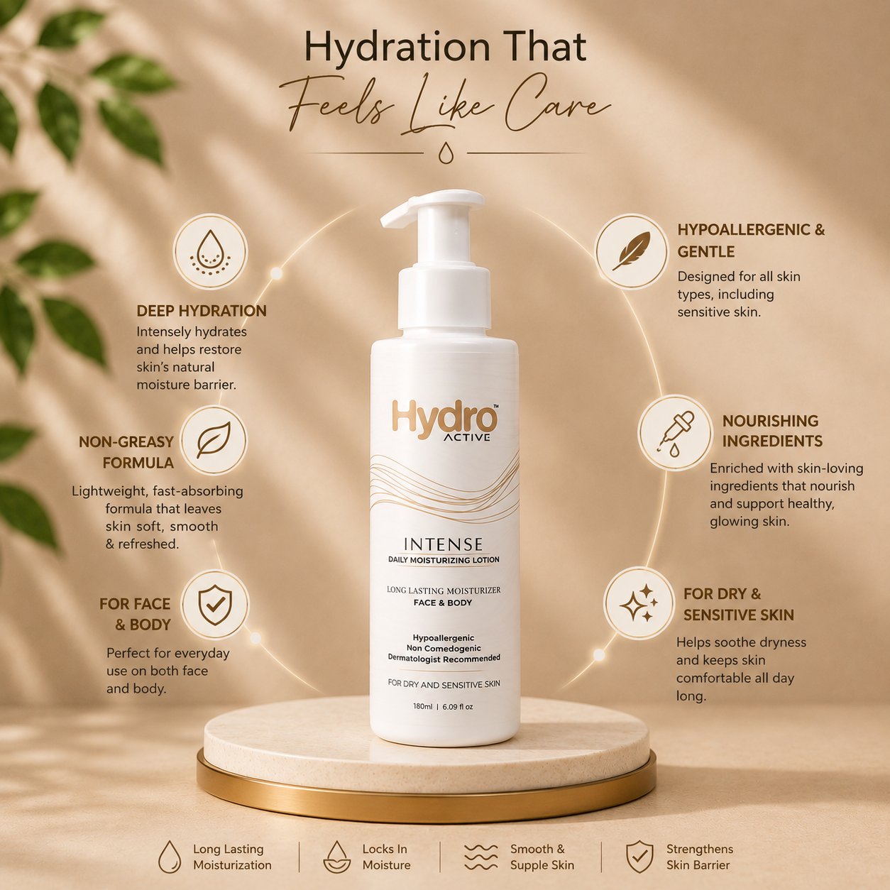 Hydro Active Intense Daily Moisturizing Lotion 180ml