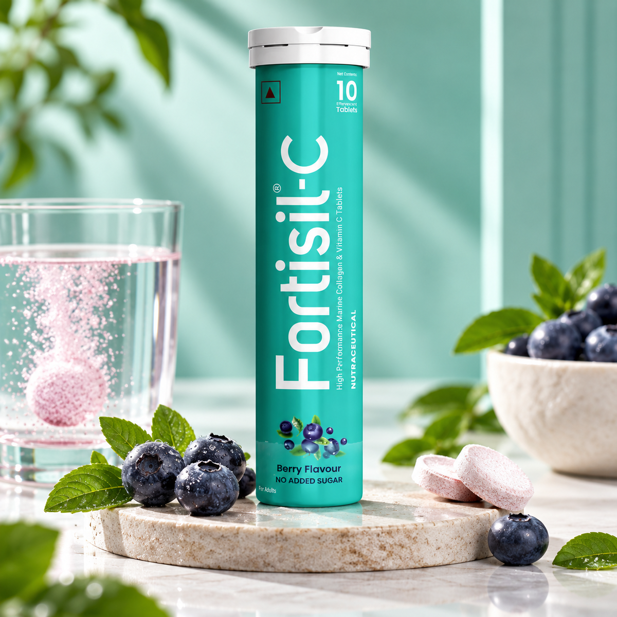 Fortisil - C Marine Collagen & Vitamin C Effervescent Tablets 10 Tablets
