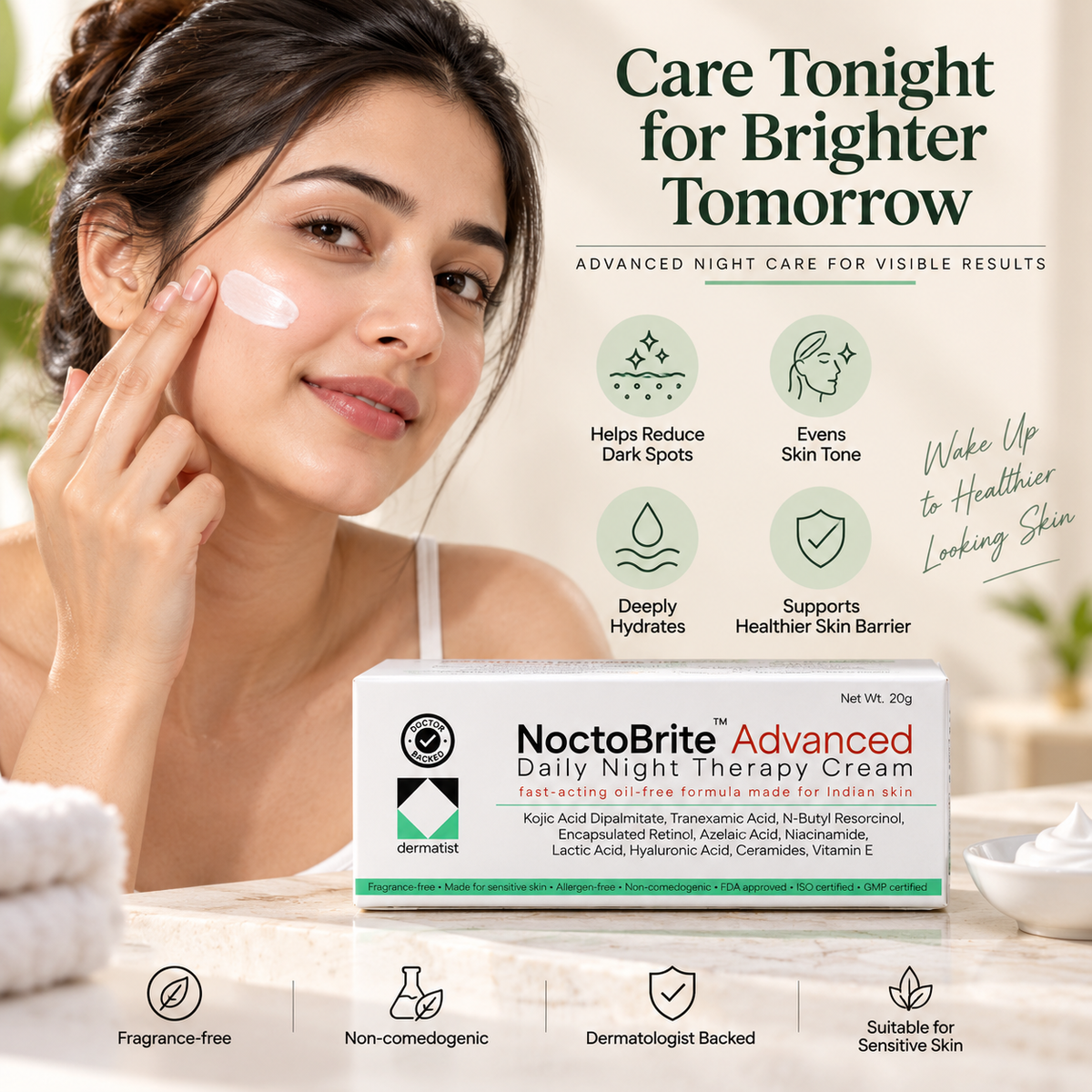 NoctoBrite Advanced Daily Night Therapy Cream 20 g