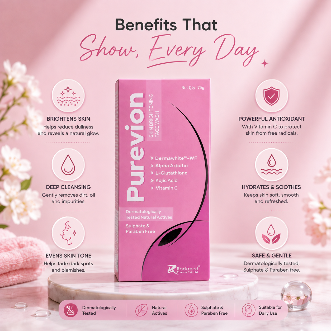 Purevion Skin Brightening Face Wash