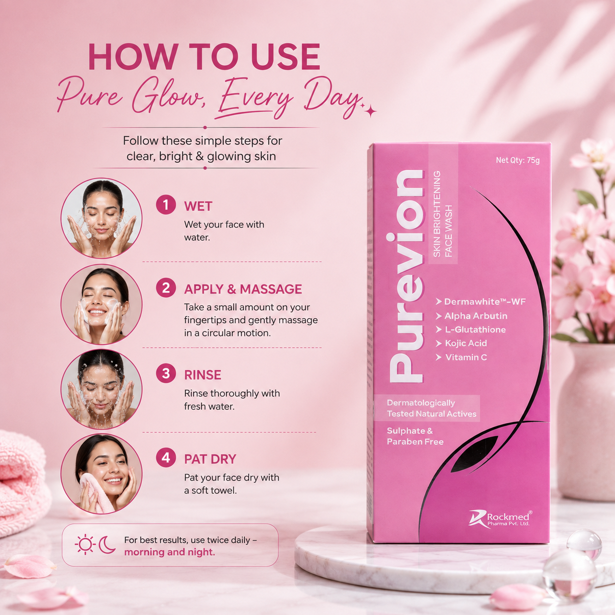 Purevion Skin Brightening Face Wash