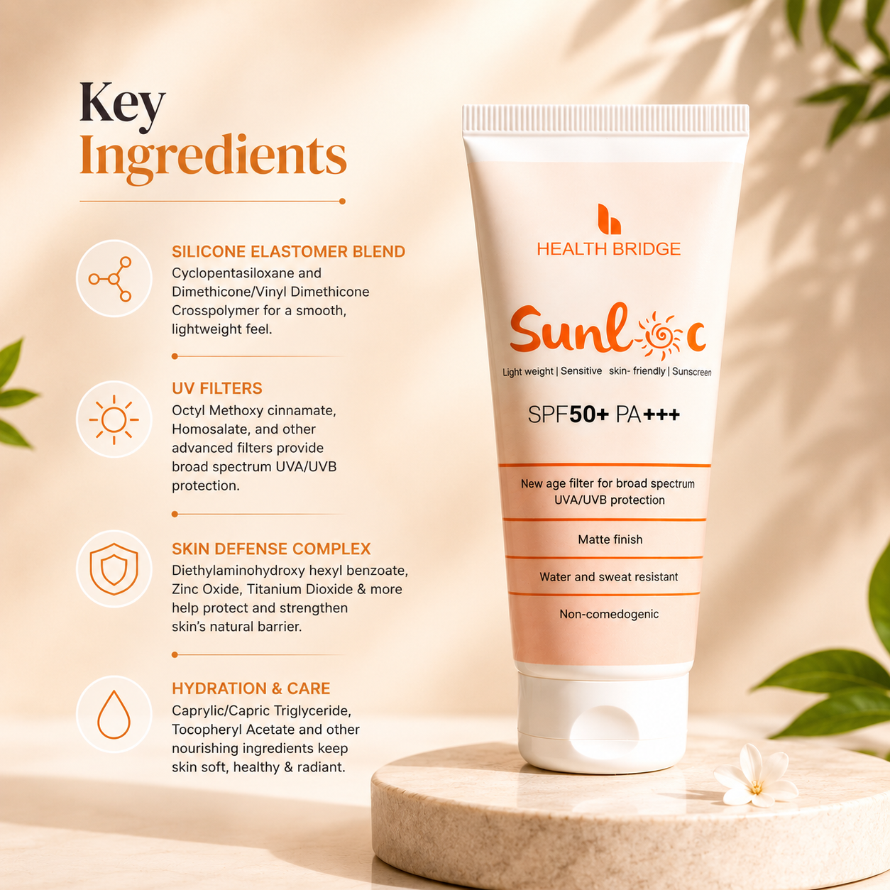Sunloc SPF 50+ PA+++ Sunscreen