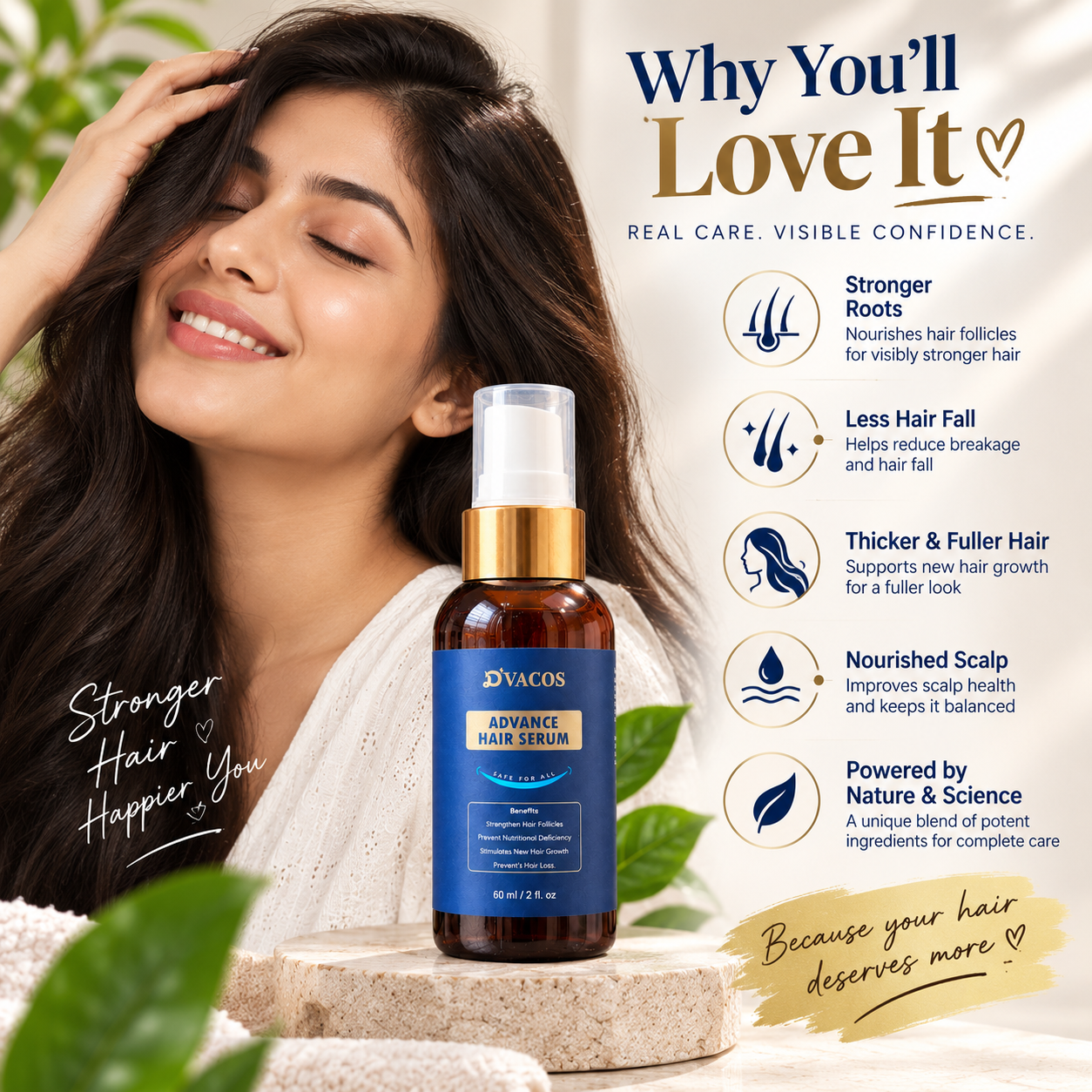 D’Vacos Advance Hair Serum 60ml