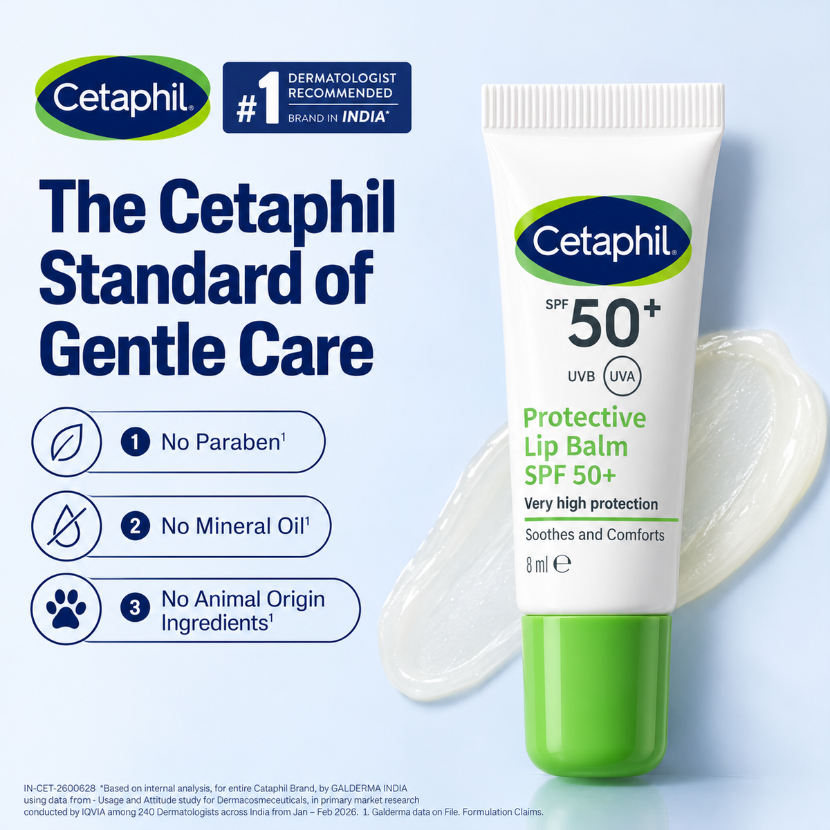 Cetaphil Protective Lip Balm SPF 50+