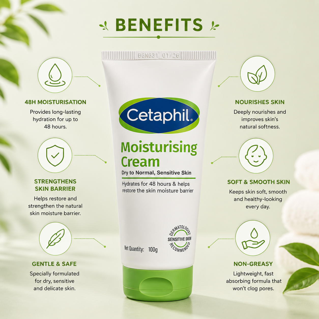Cetaphil Moisturising Cream 100g