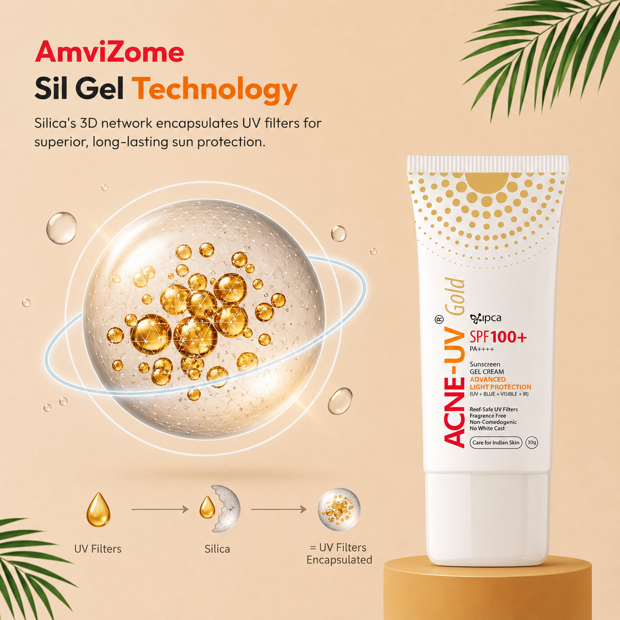 Acne-UV Gold SPF 100+ PA+ Sunscreen 30g