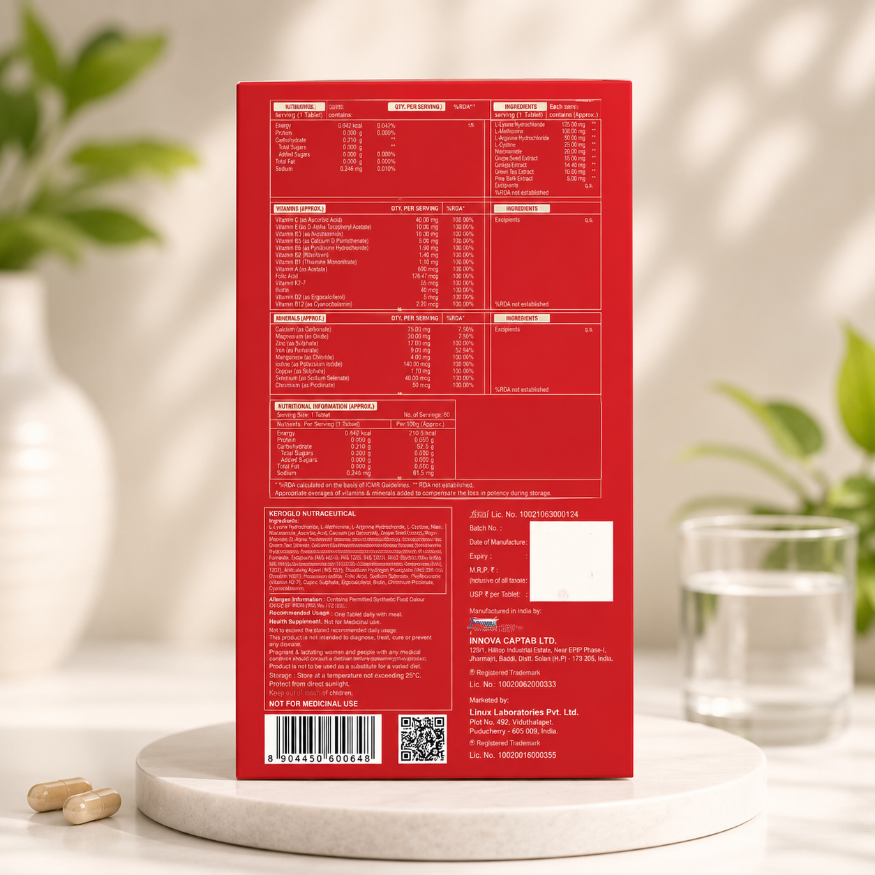 Kerofa Hair Growth Nutraceutical Supplement Combokit