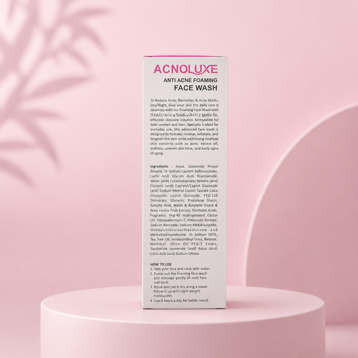 Acnoluxe Anti Acne Foaming Face Wash