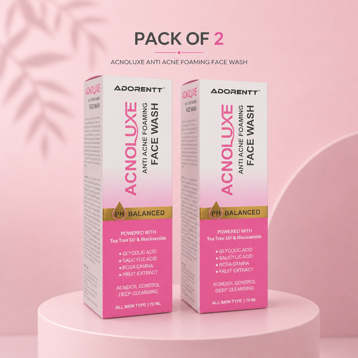 Acnoluxe Anti Acne Foaming Face Wash