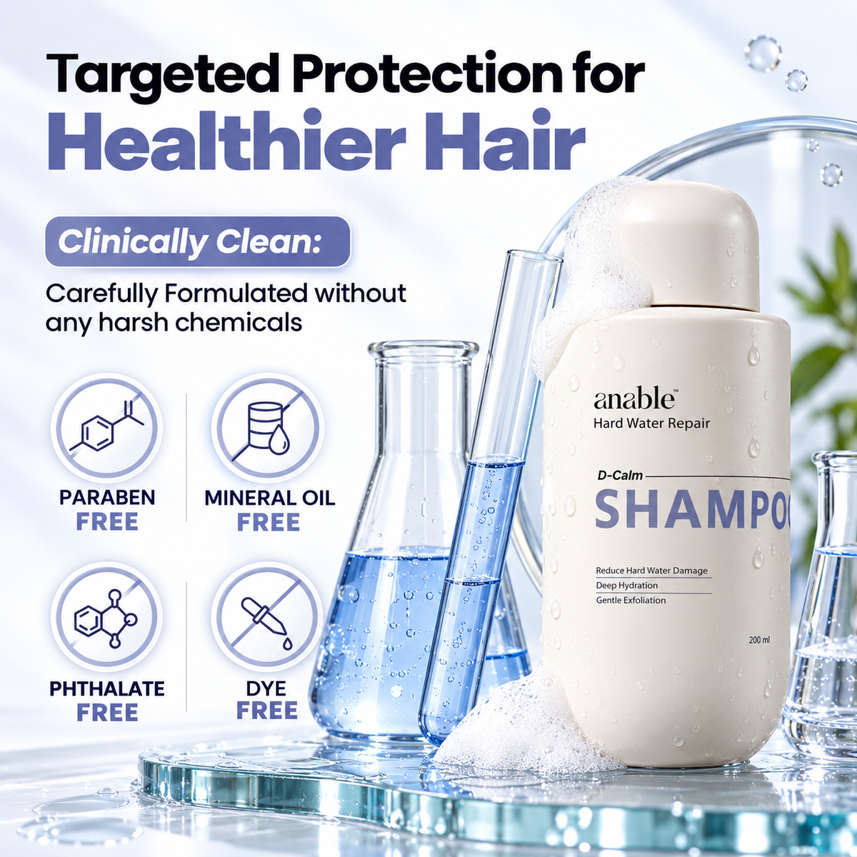 Anable D-Calm Hard Water Repair Shampoo 200 ml