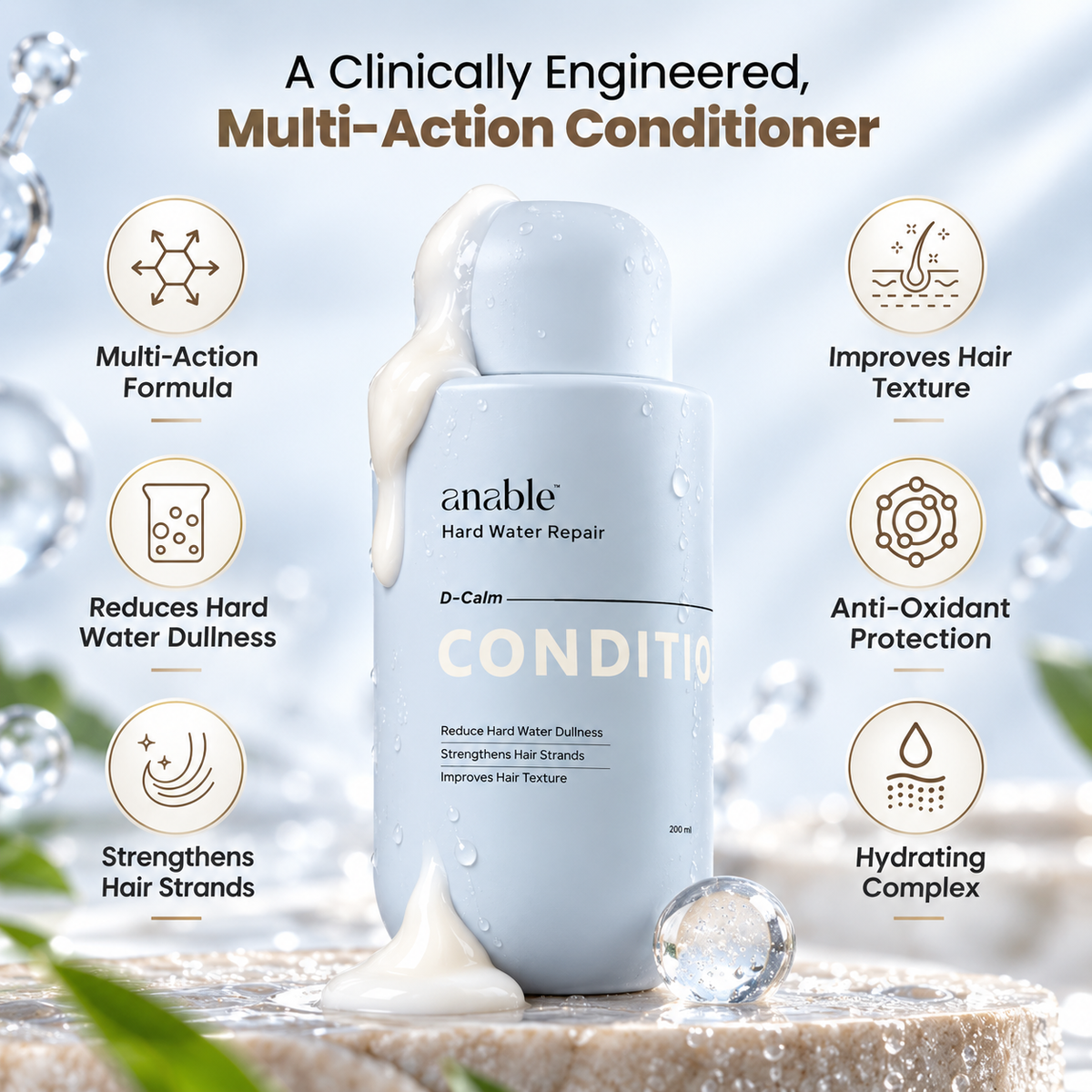 Anable D-Calm Hard Water Repair Conditioner 200 ml