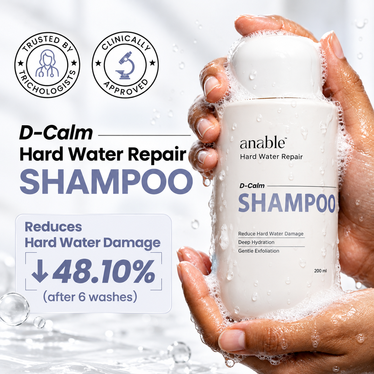 Anable D-Calm Hard Water Repair Shampoo 200 ml