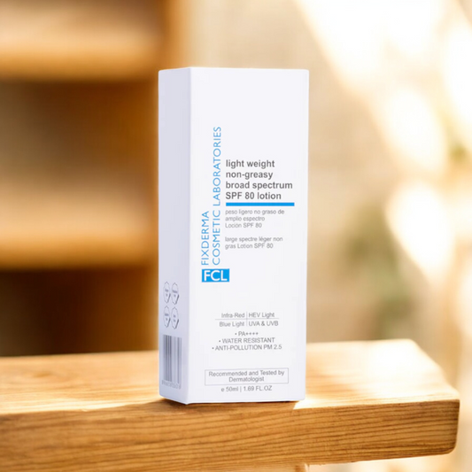 FCL Light Weight Non-Greasy Broad Spectrum SPF 80 Lotion