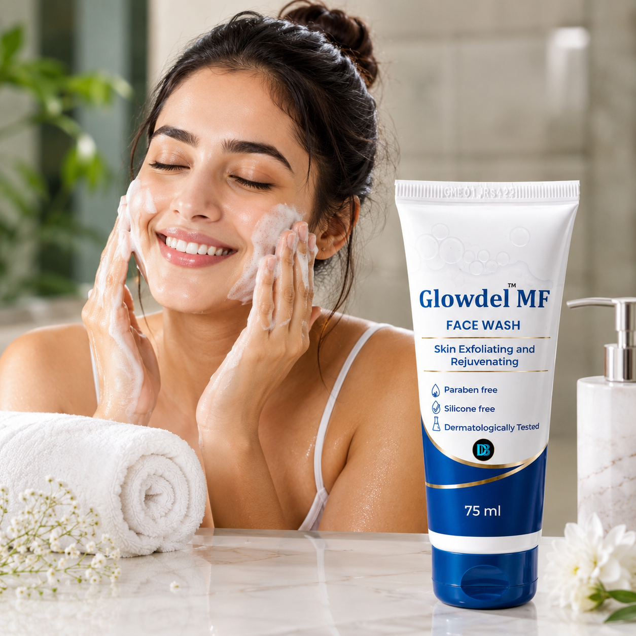 Glowdel MF Face Wash 75ml - Cosmosentials