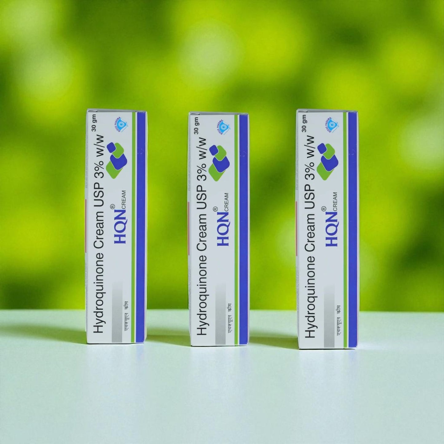 Three boxes of Hydroquinone Cream USP 3% w/w