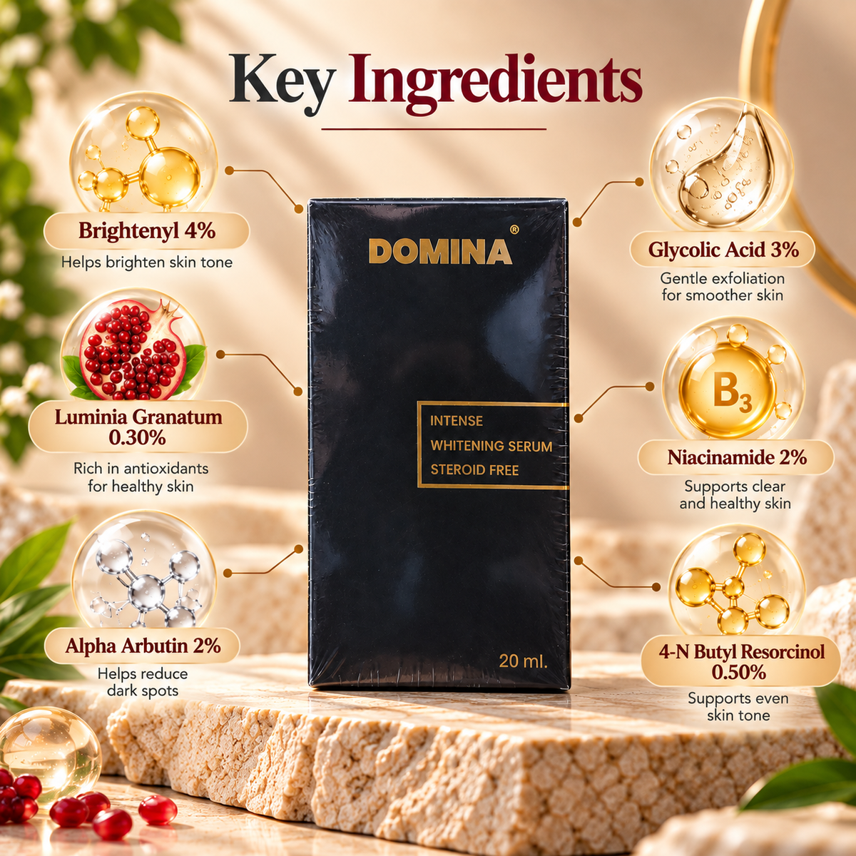Domina Intense Whitening Serum 20 ml