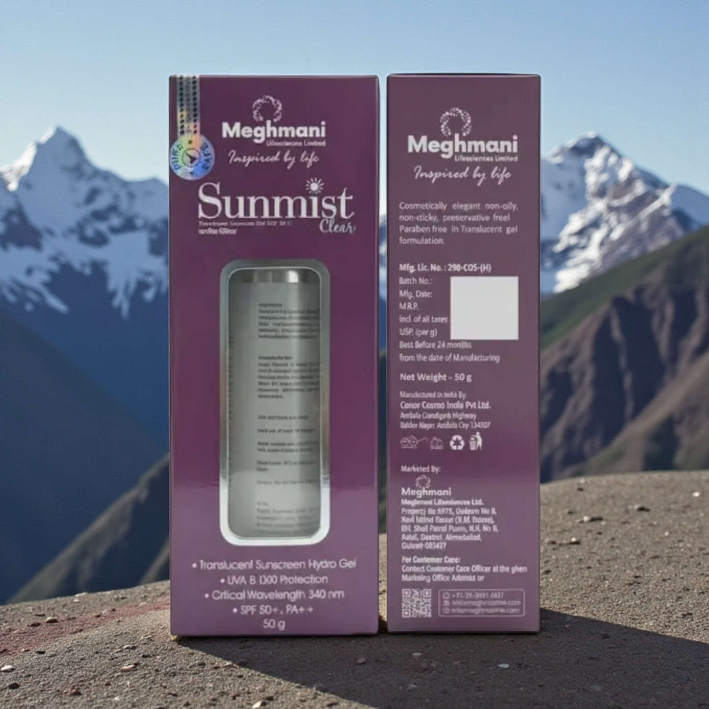 Sunmist Translucent Sunscreen Gel Clear