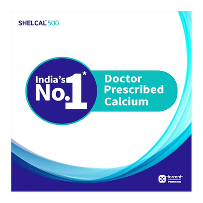 Shelcal 500 Calcium + Vitamin D3 Tablets