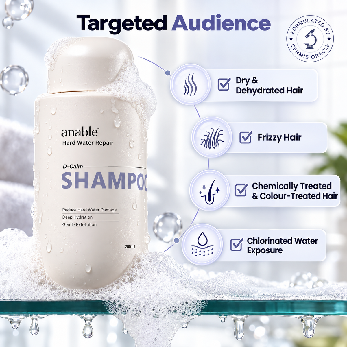 Anable D-Calm Hard Water Repair Shampoo 200 ml