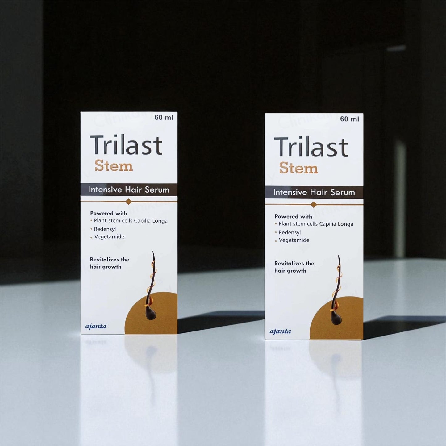 Two boxes of Trilast Stem Intensive Hair Serum