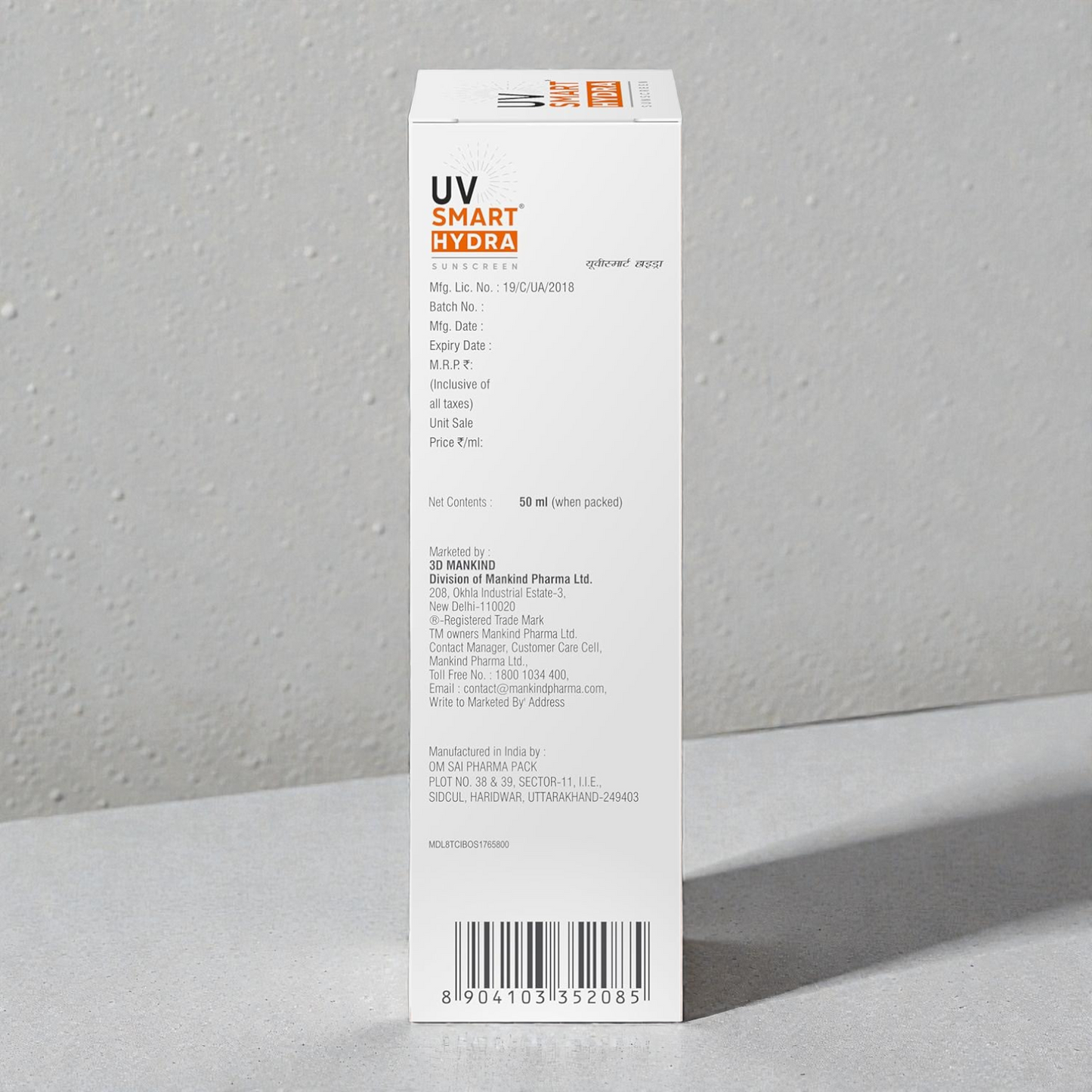 UV Smart Hydra Sunscreen SPF 50+ PA++++