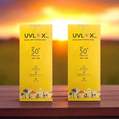 UVLOX Gel Blue Light Protection Sunscreen SPF 50+ PA++++