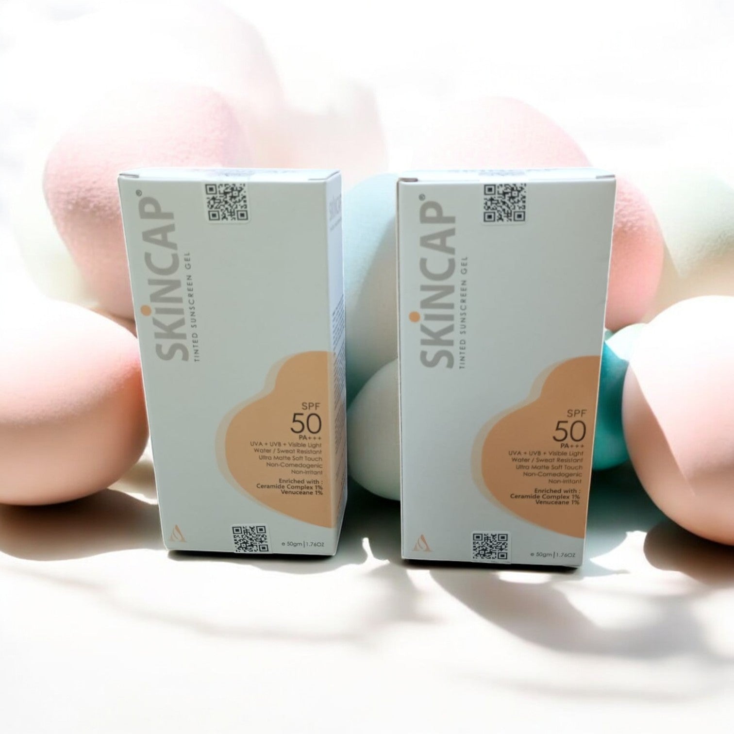 Skincap tinted sunscreen gel SPF 50 PA+++