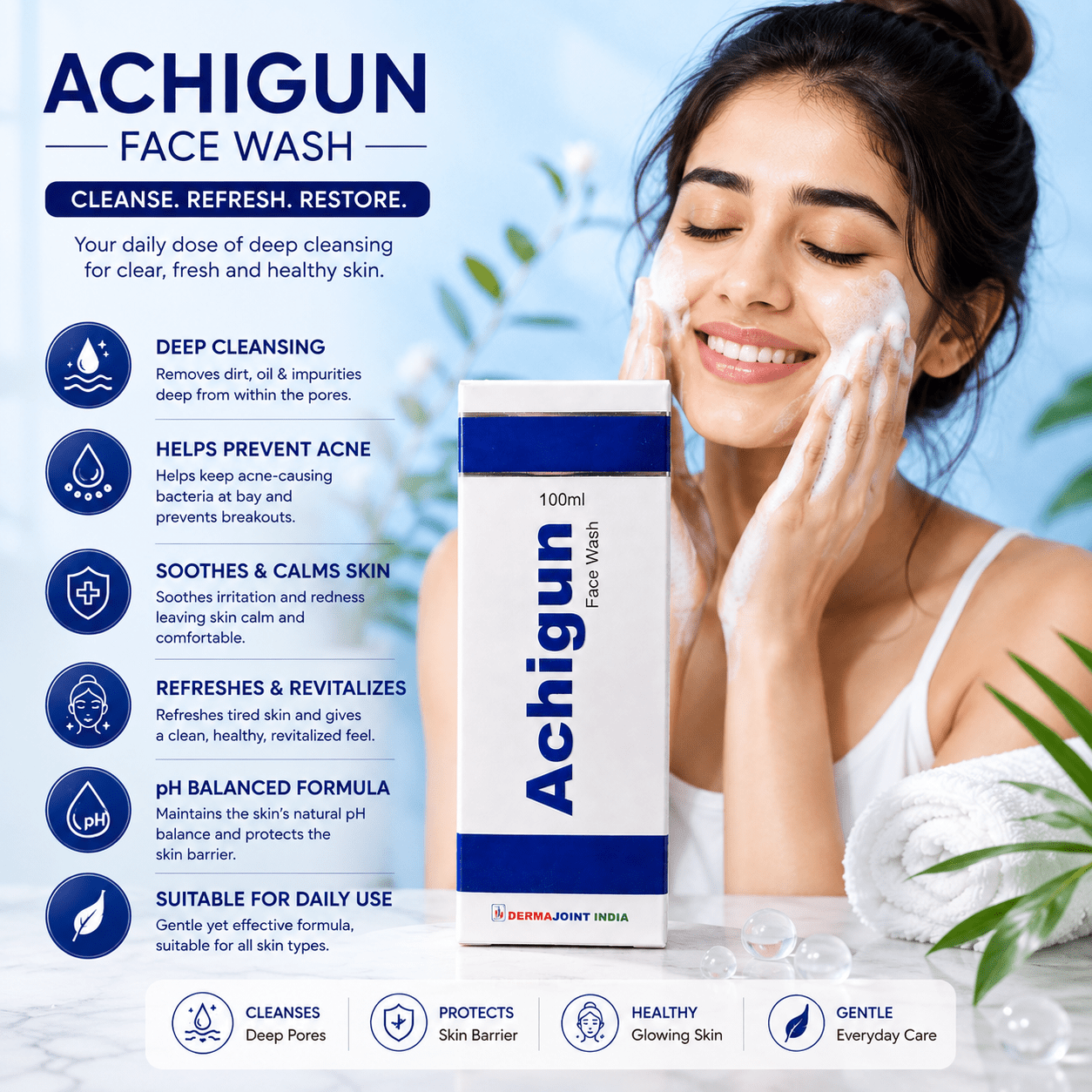 Achigun Face Wash - Cosmosentials
