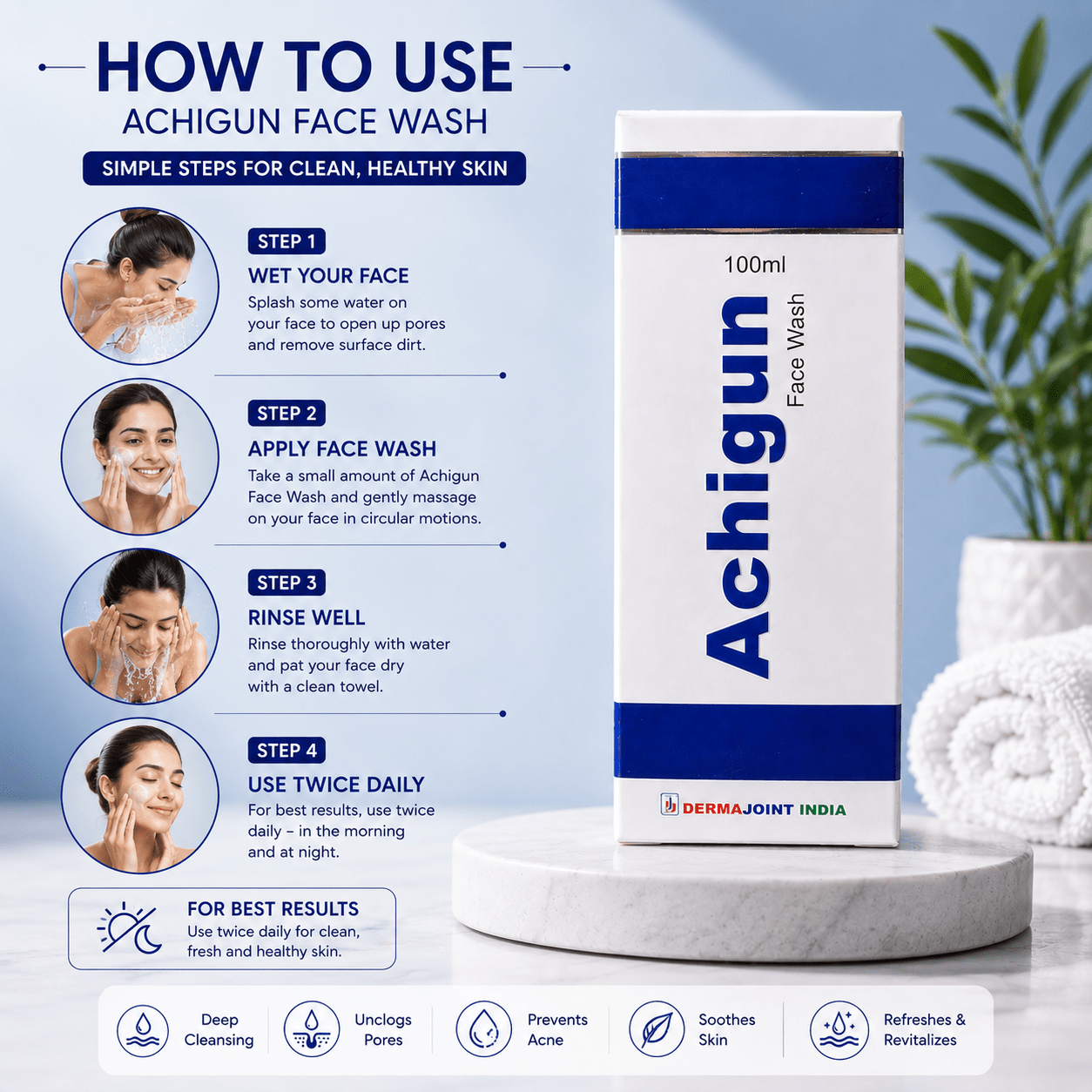 Achigun Face Wash - Cosmosentials
