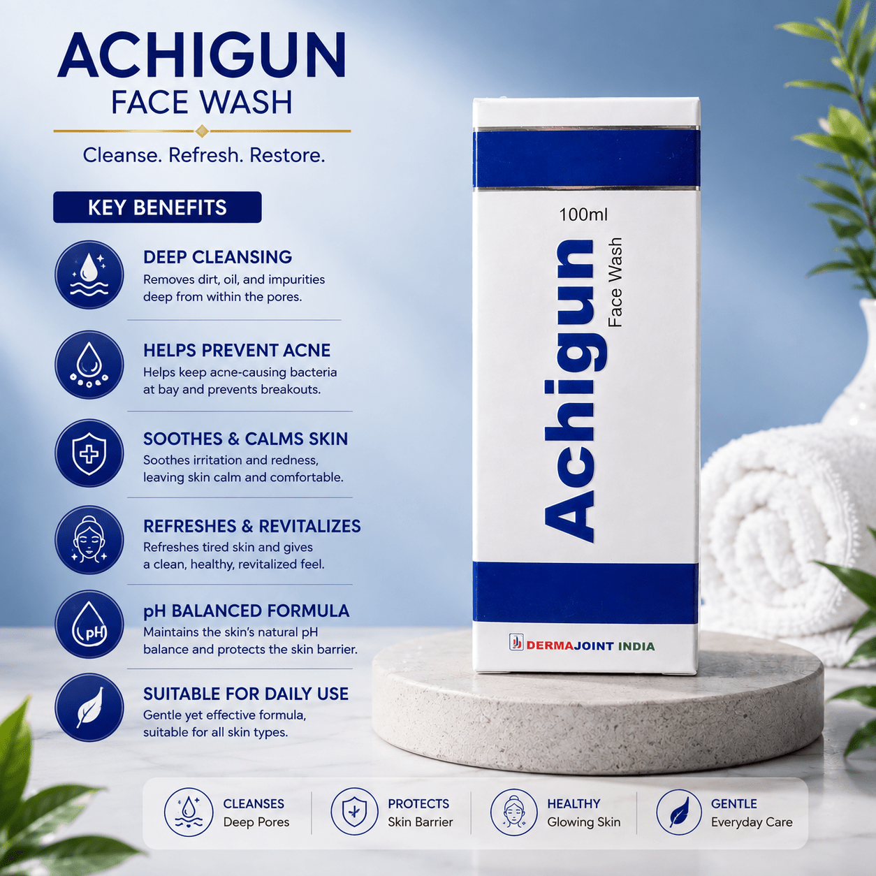 Achigun Face Wash - Cosmosentials