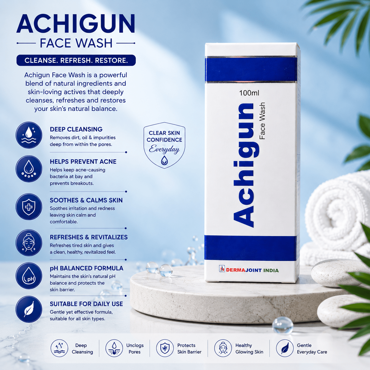 Achigun Face Wash - Cosmosentials