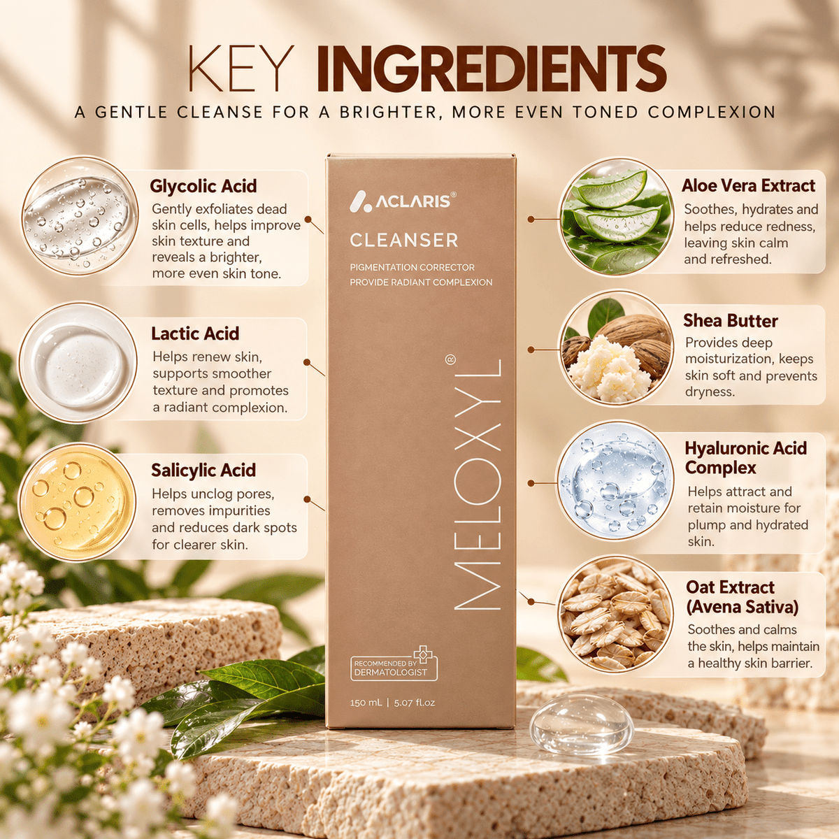 Aclaris Meloxyl Cleanser - Cosmosentials