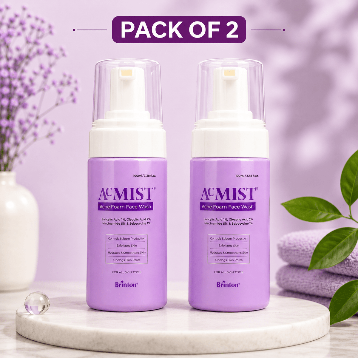 Acmist Acne Foam Face Wash - Cosmosentials