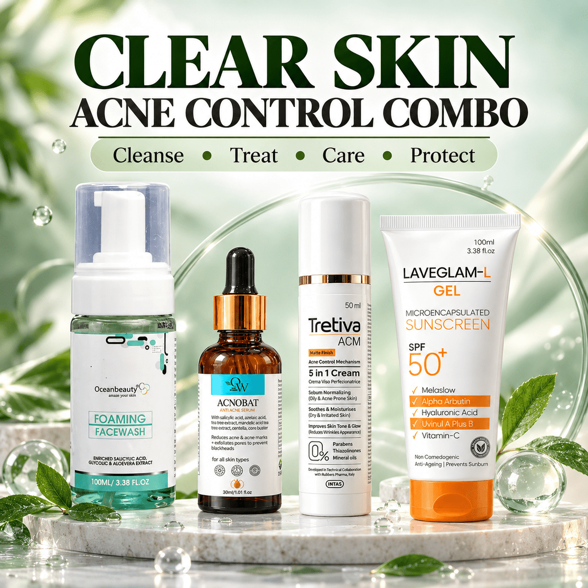 Acne & Skin Care Complete Combo Kit - Cosmosentials