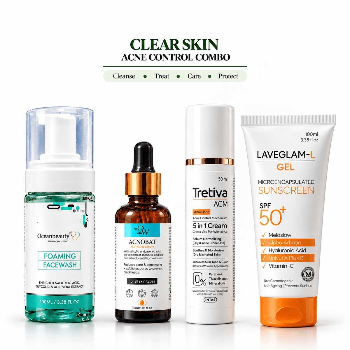 Acne & Skin Care Complete Combo Kit - Cosmosentials