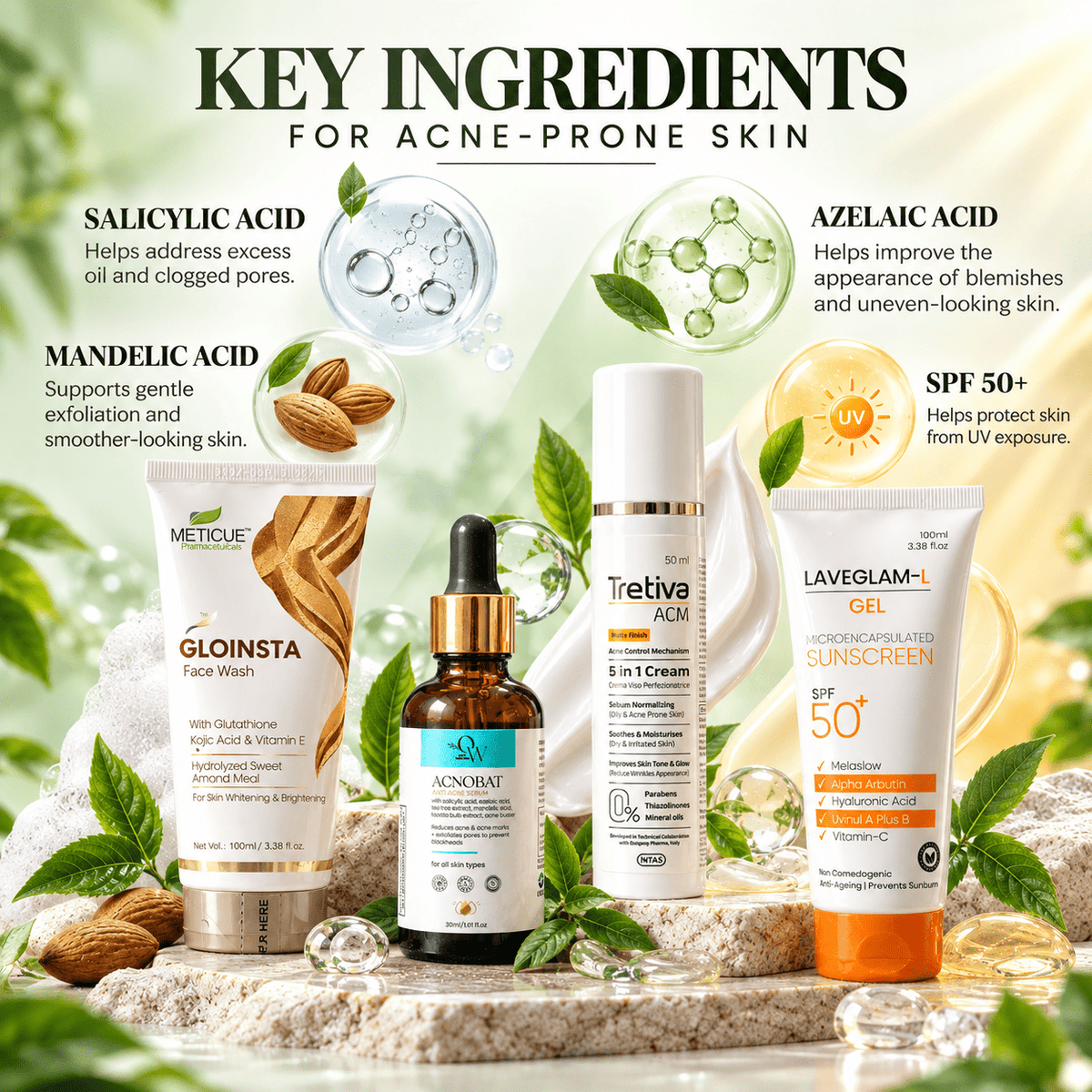 Acne & Skin Care Complete Combo Kit - Cosmosentials