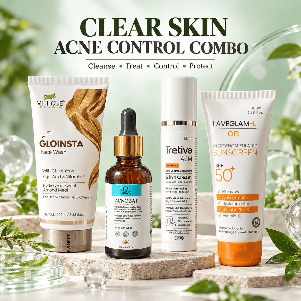 Acne & Skin Care Complete Combo Kit - Cosmosentials