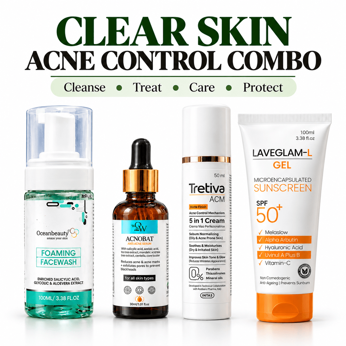 Acne & Skin Care Complete Combo Kit - Cosmosentials