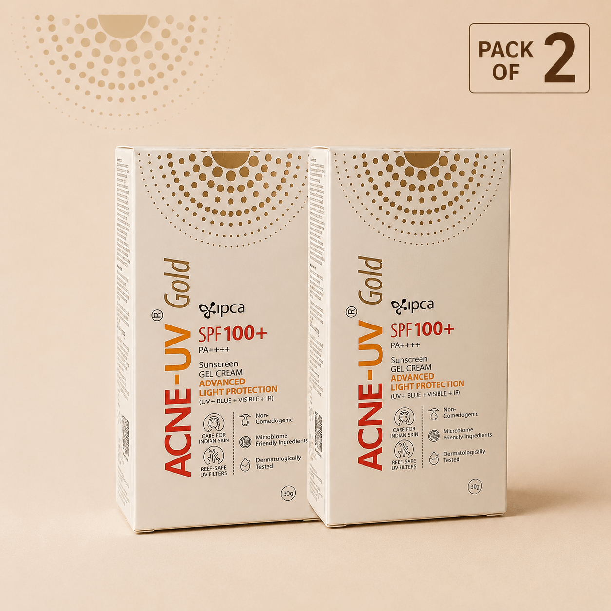 Acne-UV Gold SPF 100+ PA+ Sunscreen 30g - Cosmosentials