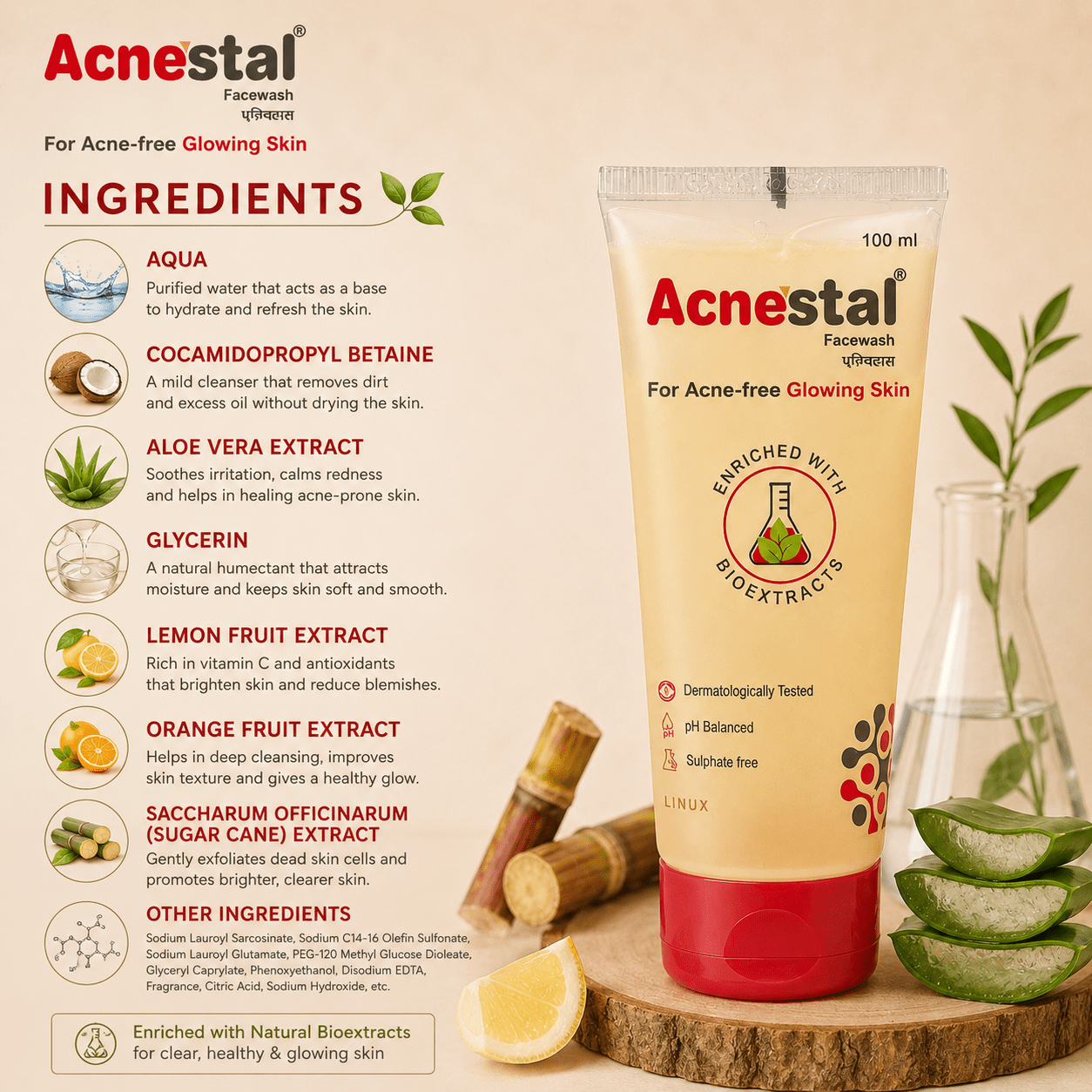 Acnestal Face Wash - Cosmosentials