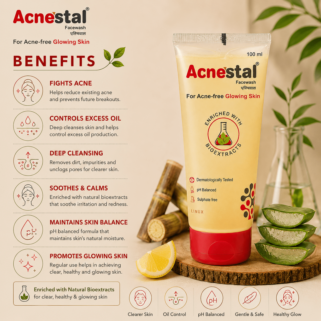 Acnestal Face Wash - Cosmosentials