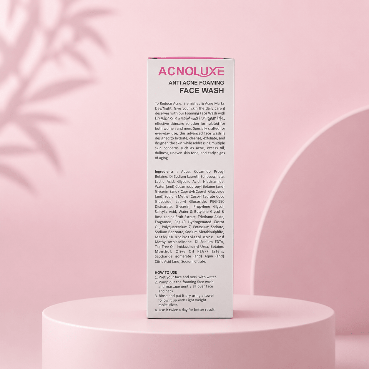 Acnoluxe Anti Acne Foaming Face Wash - Cosmosentials