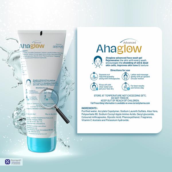 Ahaglow Advanced Face Wash Gel - Cosmosentials
