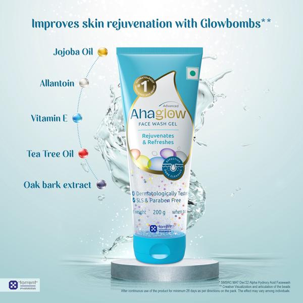 Ahaglow Advanced Face Wash Gel - Cosmosentials