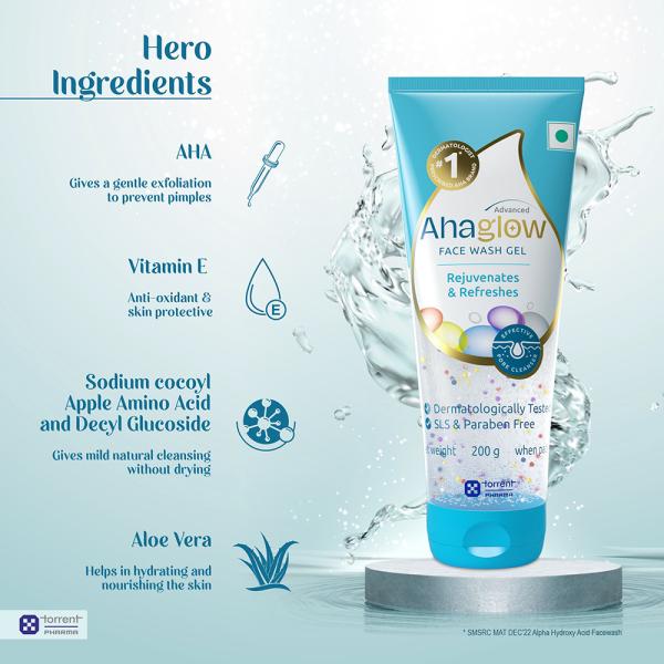 Ahaglow Advanced Face Wash Gel - Cosmosentials