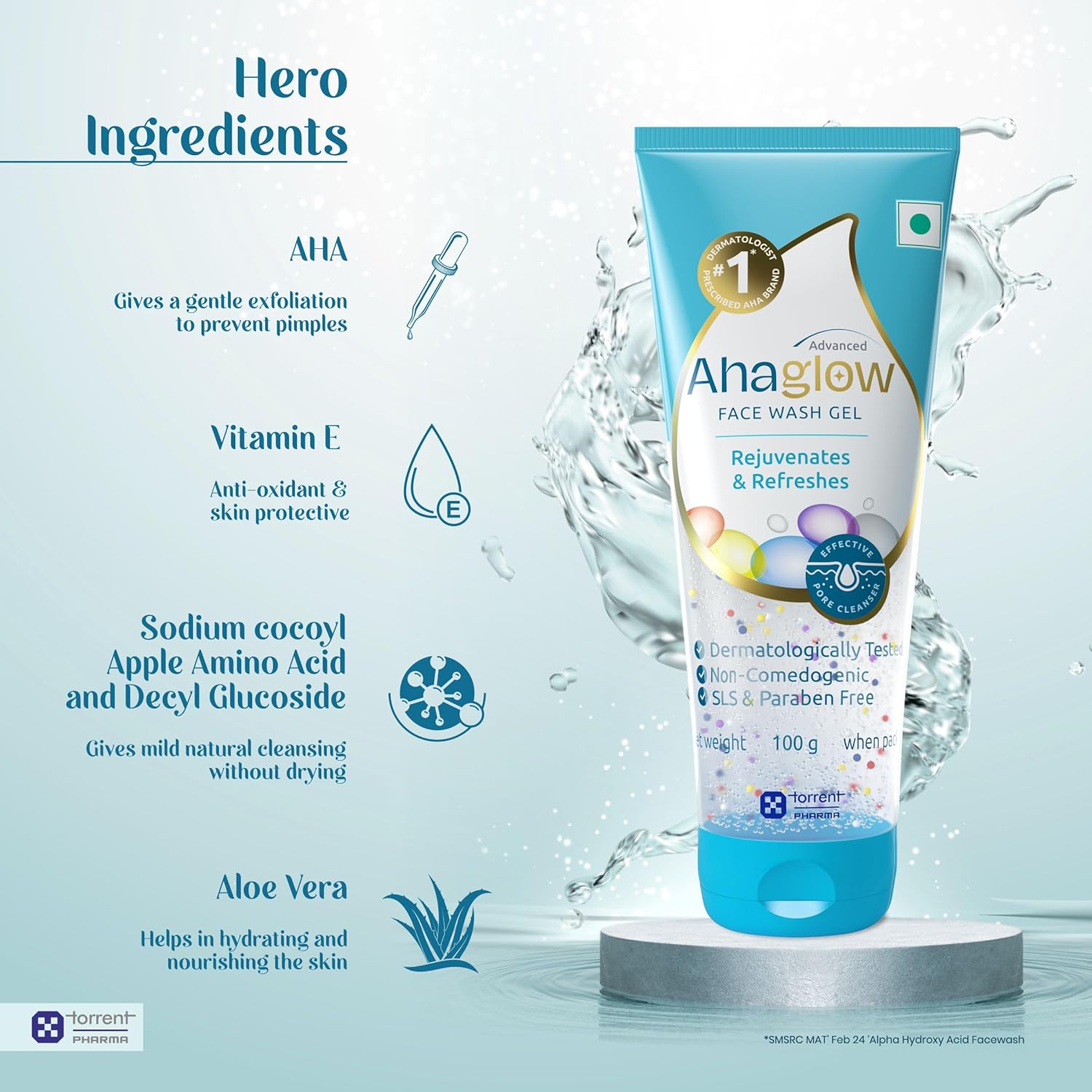 Ahaglow Face Wash - Cosmosentials