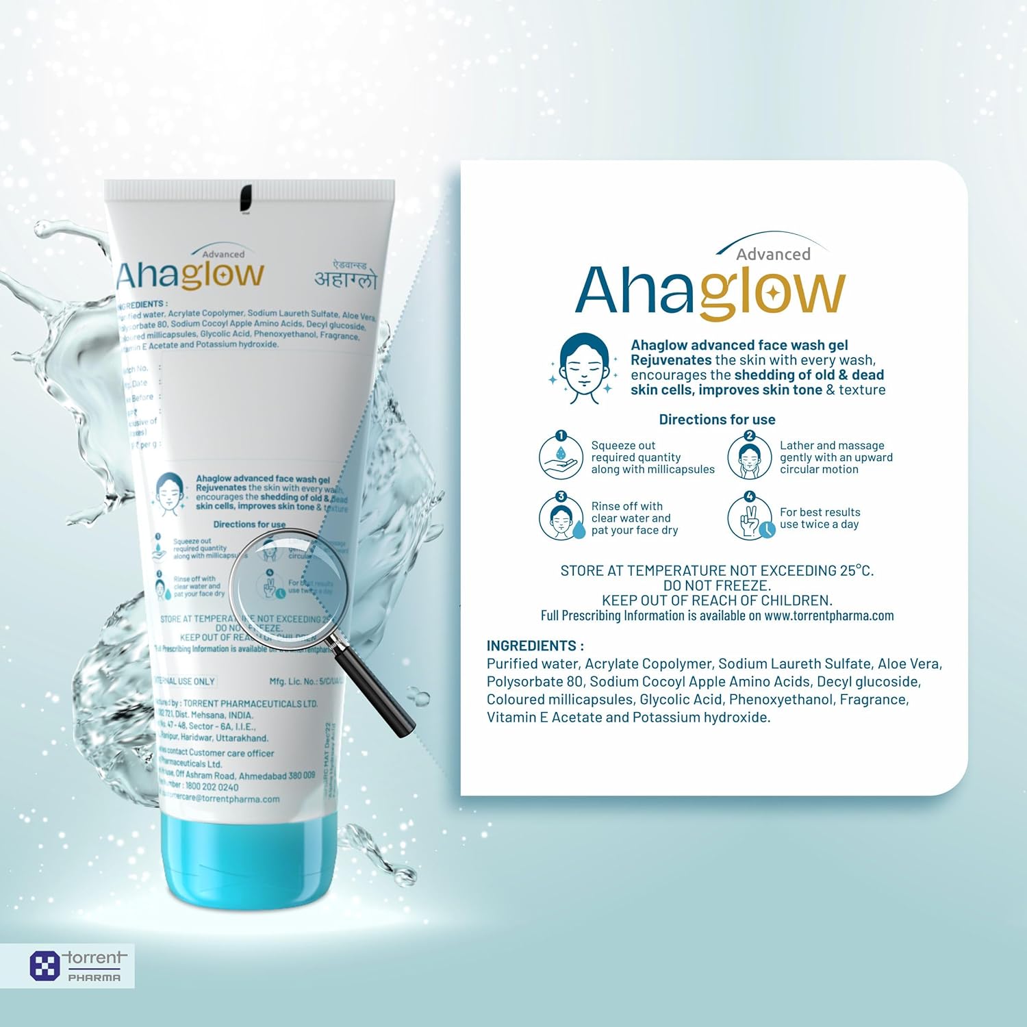 Ahaglow Face Wash - Cosmosentials