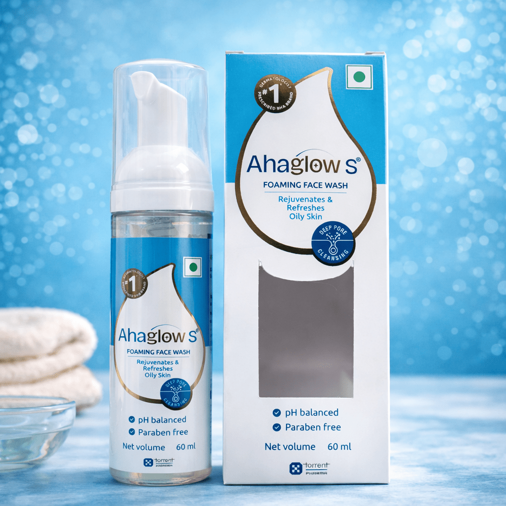 Ahaglow S Foaming Facewash for Acne & Oil Control-Cosmosential