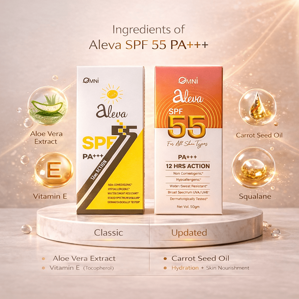 Aleva SPF55+++ Sunscreen Gel - Cosmosentials